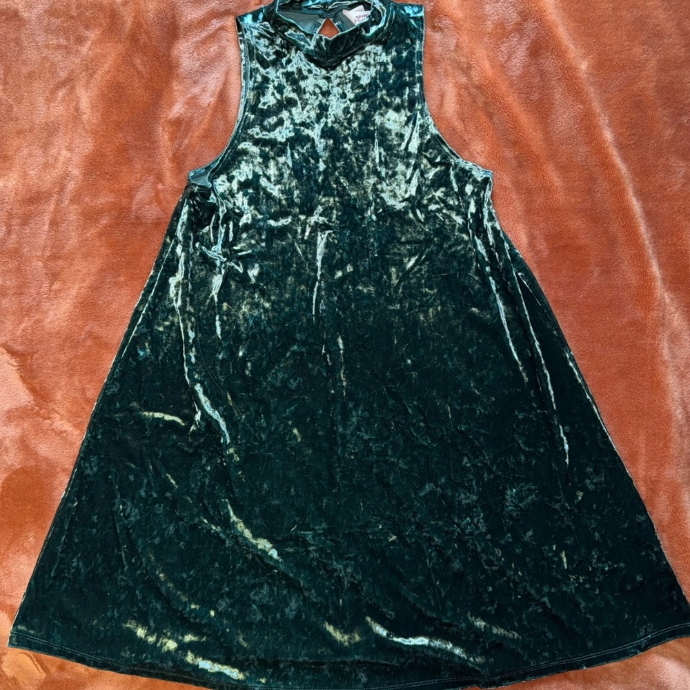 Velvet Green Dress